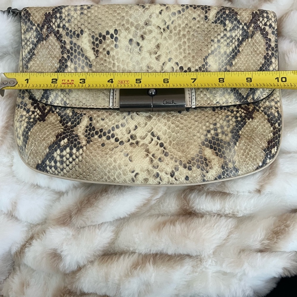 Coach Kristin Python Wristlet - Picture 12 of 14